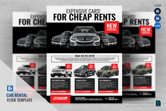 Download Car Rental and Dealership Flyer - Premium Resources