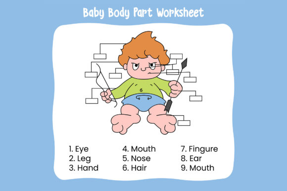 Download Baby Body Part Worksheet - Art Collection