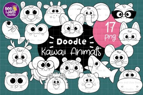 Download KDP Kawaii Animals Coloring PNG Clipart - Art Collection