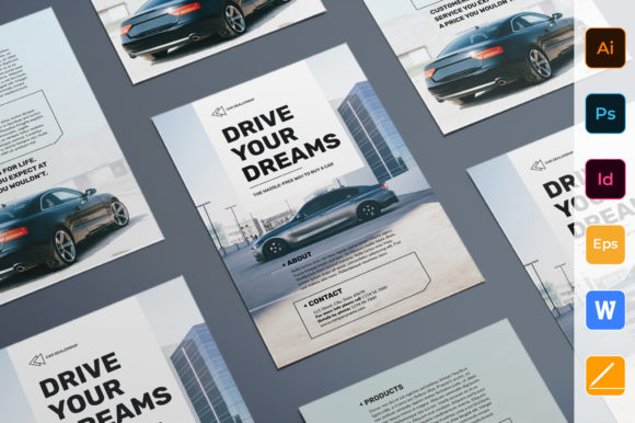 Download Car Dealership Flyer Template - Premium Bundle