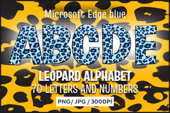 Download Microsoft Edge Blue Leopard Сlipart - Art Collection