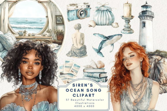 Download Siren’s Ocean Song Clipart - Art Collection