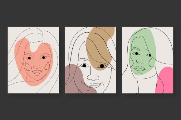 Download Beautiful Girl Line Art Poster Design - Art Collection