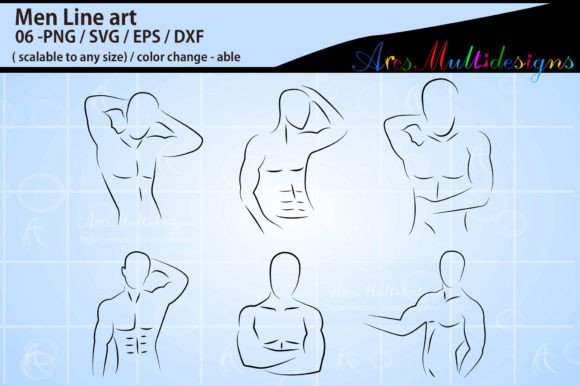 Download Man Nude Line Art Graphics - Art Collection