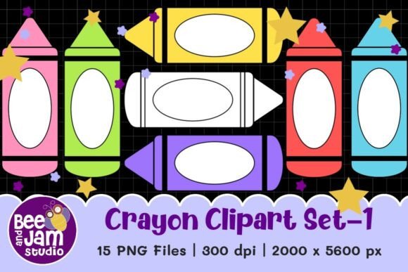 Download Crayon Clipart Set-1, Back to School - Art Collection