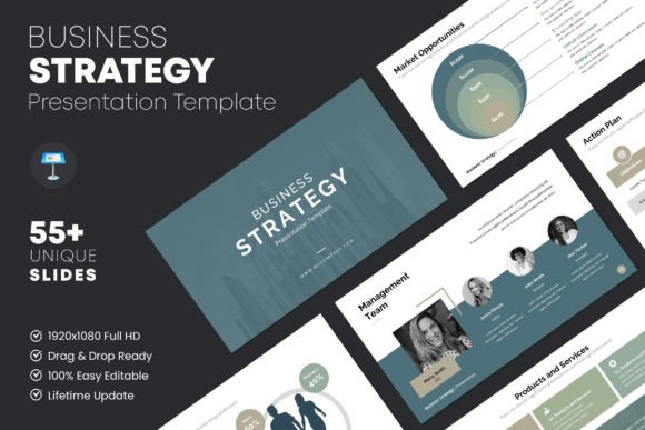 Download Business Strategy Keynote Template - Business Collection