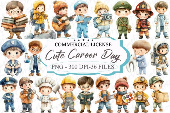 Download Watercolor Career Day Clipart - Art Collection