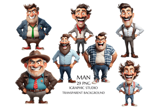 Download Funny Man Clipart PNG, Family Clipart - Art Collection