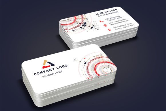 Download Abstract Hi Tech Business Card Design Te - Business Collection