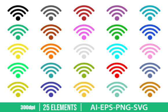 Download Internet Wifi Icon Clipart Set - Art Collection