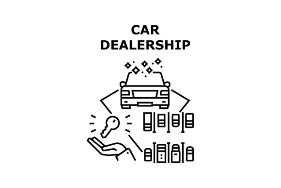 Download Car Dealership Vector Concept Black - Premium Resources