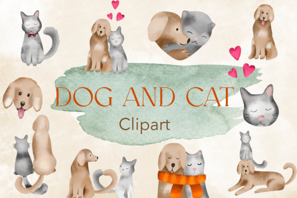 Download Dog and Cat Clipart Free - Art Collection