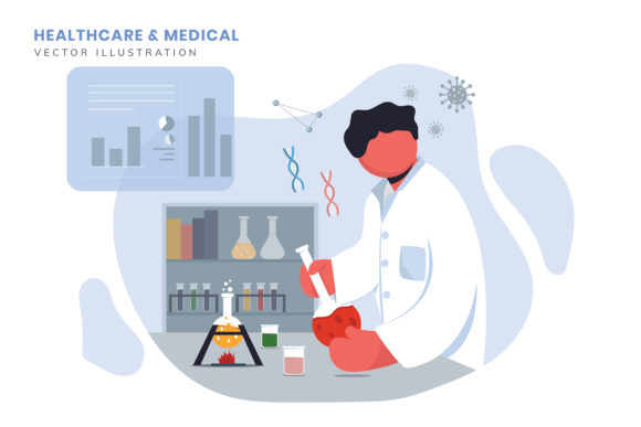 Download Medical Corona Vaccine Flat Illustration - Vaccine Collection