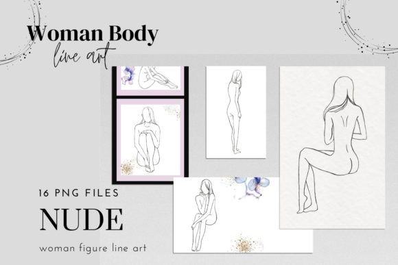 Download Woman Nude Line Drawing Clipart, Female - Art Collection