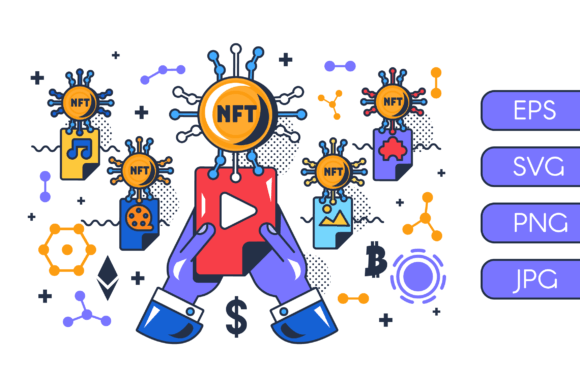 Download Buying Media NFT Business Illustration - Business Collection